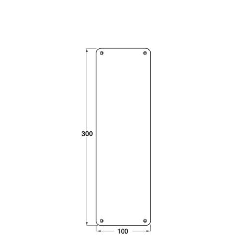 Bảng Đẩy Cửa PUSH Hafele 987.11.300 5 Kích thước Bảng Đẩy Cửa PUSH Hafele 987.11.300