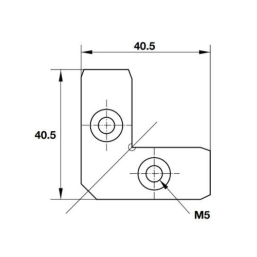 Bas Nối Góc Hafele 260.26.998 5 Kích thước Bas Nối Góc Hafele 260.26.998