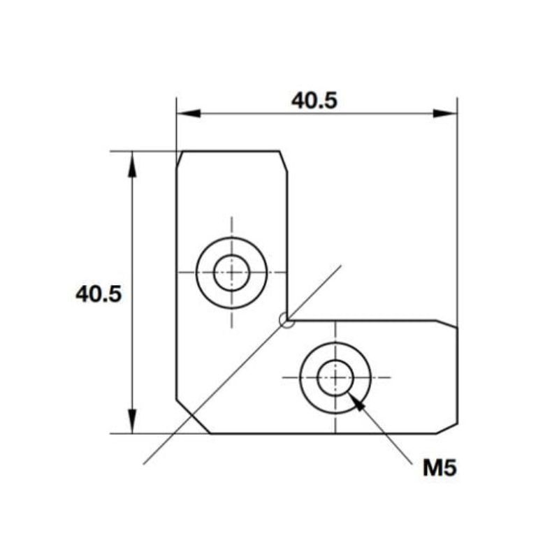 Bas Nối Góc Hafele 260.26.998 4 Kích thước Bas Nối Góc Hafele 260.26.998