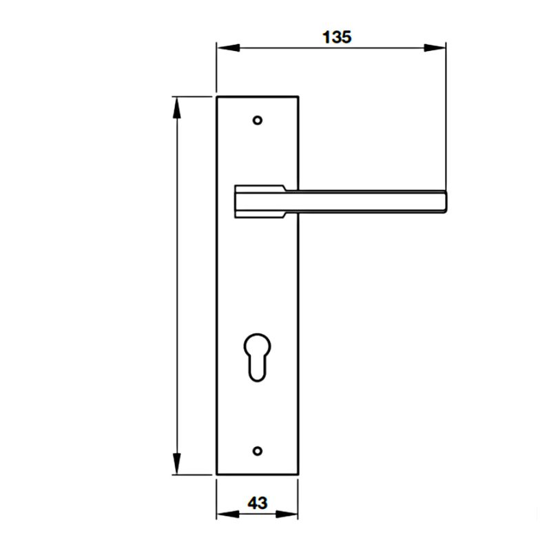 Tay nắm Hafele 901.79.063 C/C 72mm 4 Kích thước Tay nắm Hafele 901.79.063