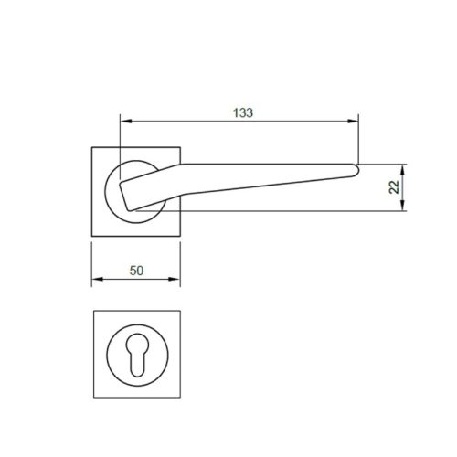 Tay nắm Hafele 901.79.722 5 Kích thước Tay nắm Hafele 901.79.722