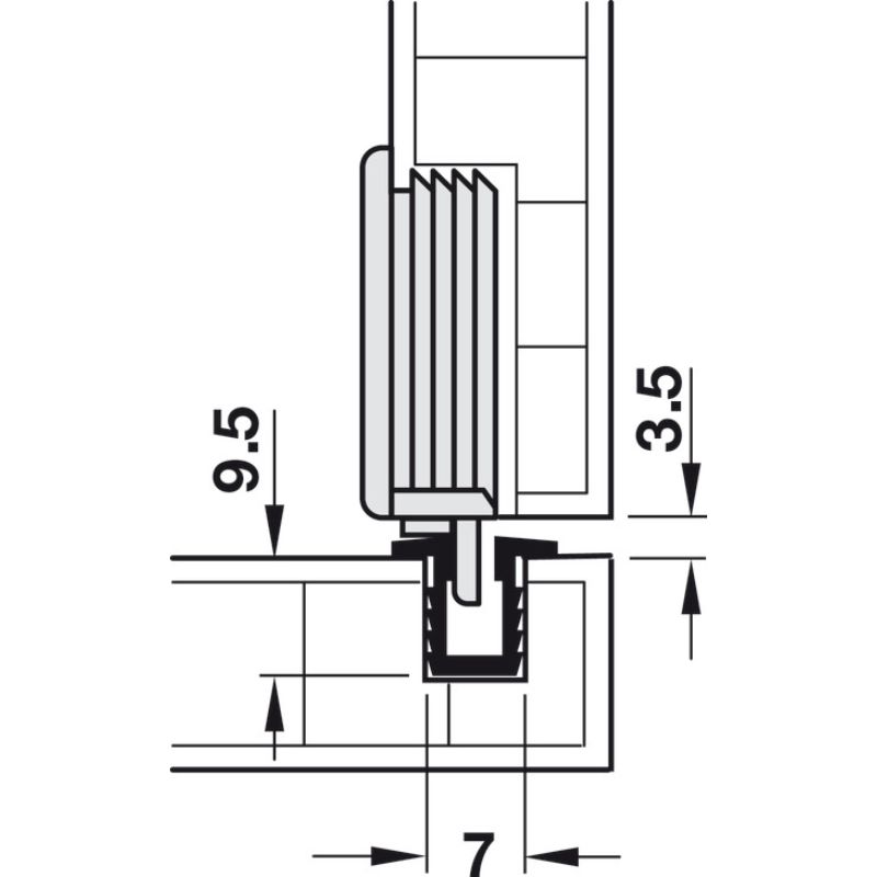 Bánh xe dẫn hướng Hafele 402.21.200 5 Bánh xe dẫn hướng Hafele 402.21.200 - Ảnh 3