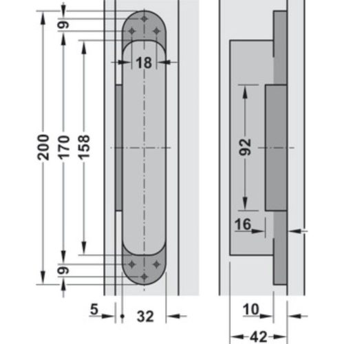 Lắp đặt bản lề âm TE540 3D A8 SSS Hafele 924.17.325