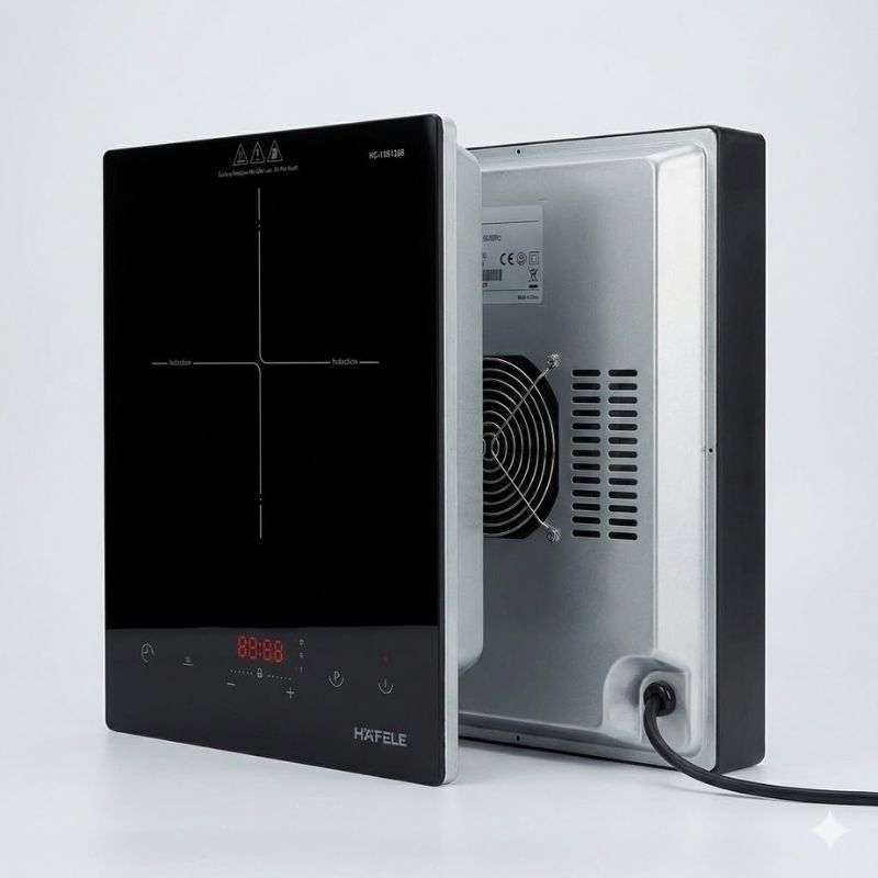 Bếp từ Hafele 536.61.810 4 Mặt bên bếp từ Hafele 536.61.810