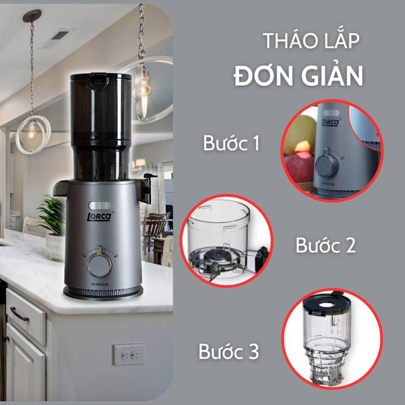 Máy ép chậm LORCA TA 955 SJG 5 Máy ép chậm LORCA TA 955 SJG - Ảnh 3