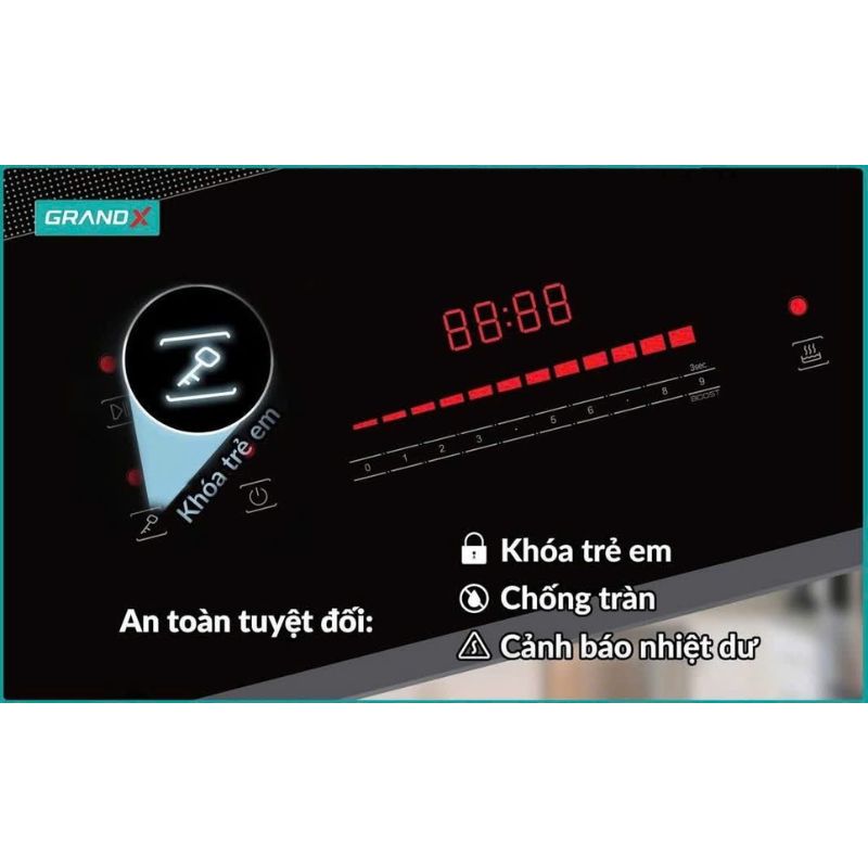 Bếp từ Grandx GX IH658SE 5 Bếp từ Grandx GX IH658SE - Ảnh 3
