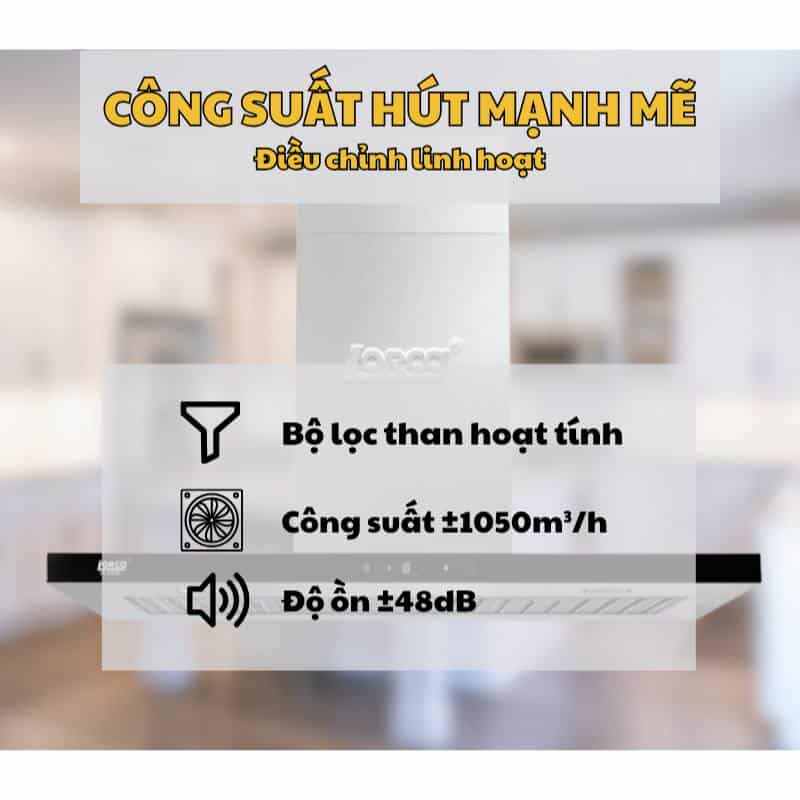 Máy hút mùi Lorca TA 3509C-70 cm 5 Máy hút mùi Lorca TA 3509C-70 cm - Ảnh 3