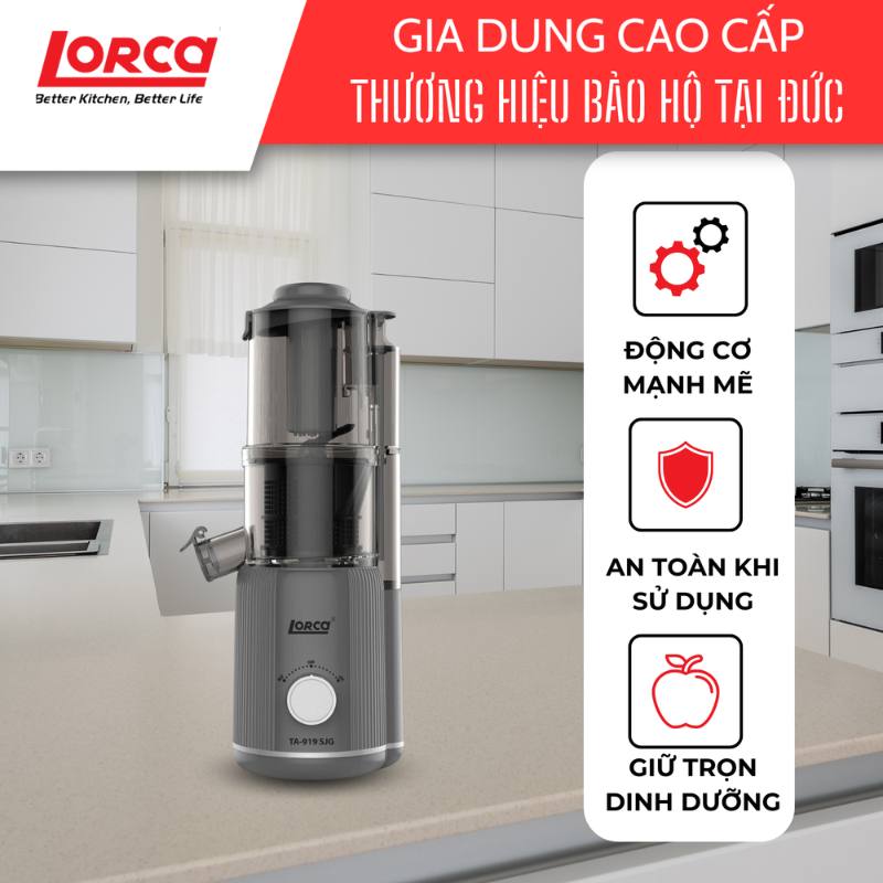 Máy ép chậm LORCA TA 919SJG 3 Máy ép chậm LORCA TA 919SJG