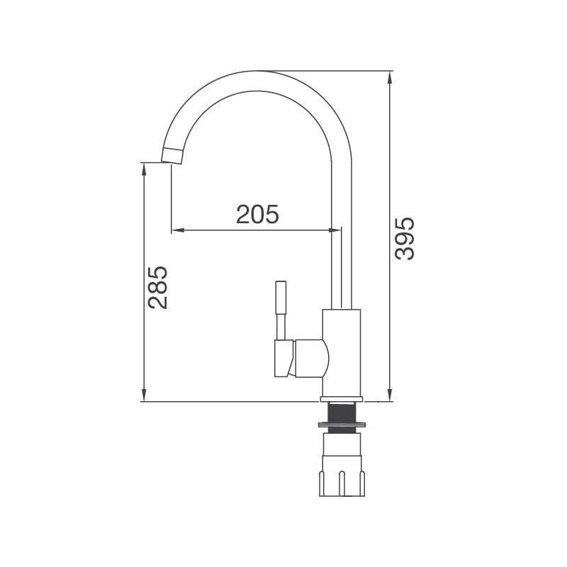 Vòi rửa chén Malloca K569C 6 Vòi rửa chén Malloca K569C - Ảnh 4