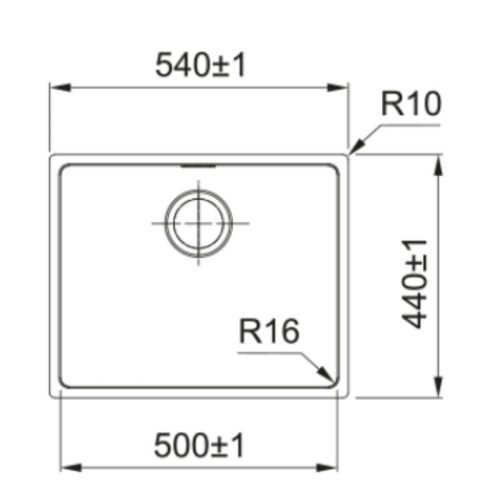 Chậu rửa bát Franke FEX 110-50 122.0588.016 5 kich thuoc chau rua bat franke fex 110 50 122 0588 016