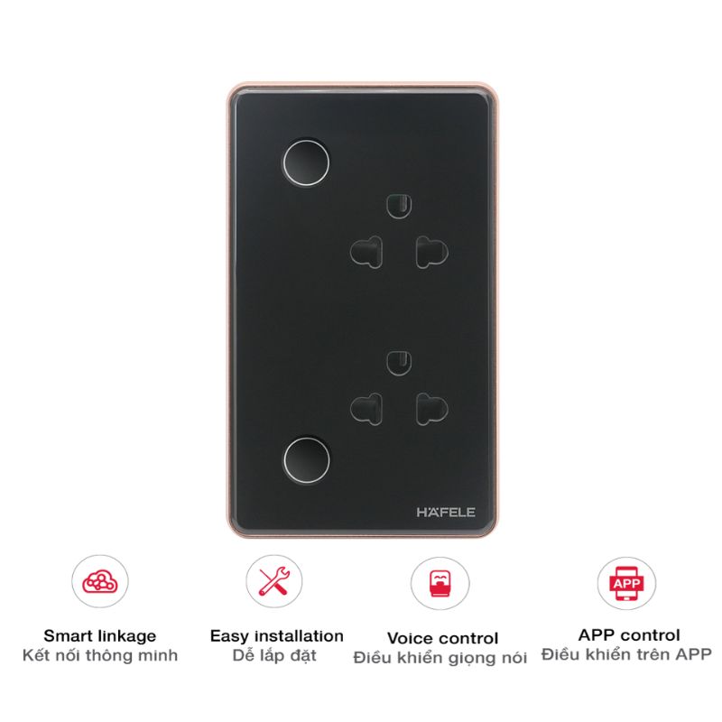 Ổ cắm trường thông minh HSL-WSS01B Hafele 820.71.006 4 Ổ cắm trường thông minh HSL-WSS01B Hafele 820.71.006 - Ảnh 2