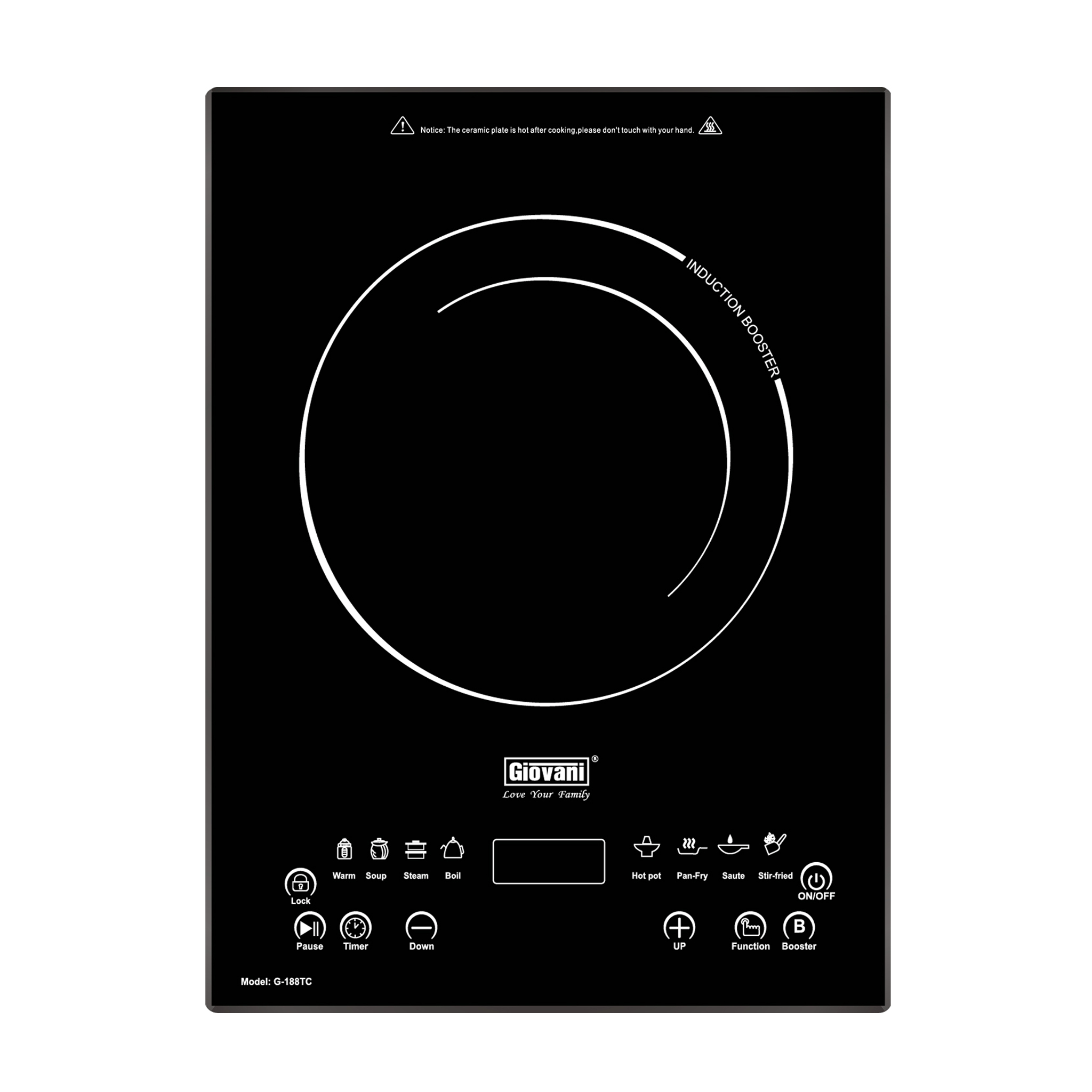 Bếp từ đơn Giovani G-188 TC 3 Bếp từ đơn Giovani G-188 TC