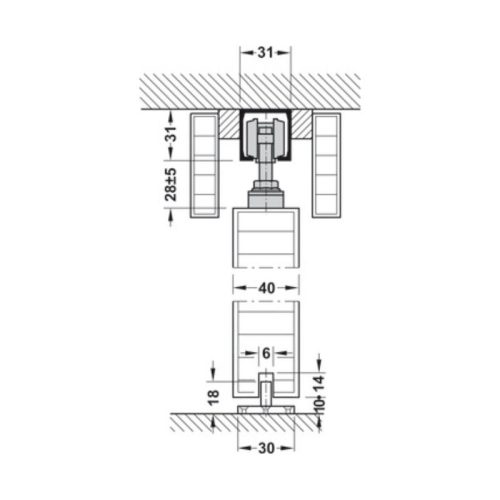 thong so banh xe truot hafele 941 02 011