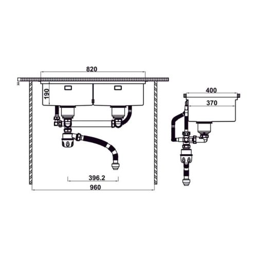 Combo chậu SUS & phụ kiện Hafele 567.94.057 6 Thông số combo chậu SUS & phụ kiện Hafele 567.94.057