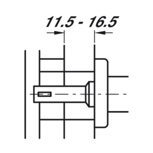 Trục xoay tay nắm ALT 8x92mm Hafele 909.87.051 6 thong so truc xoay tay nam alt 8x92mm hafele 909 87 051