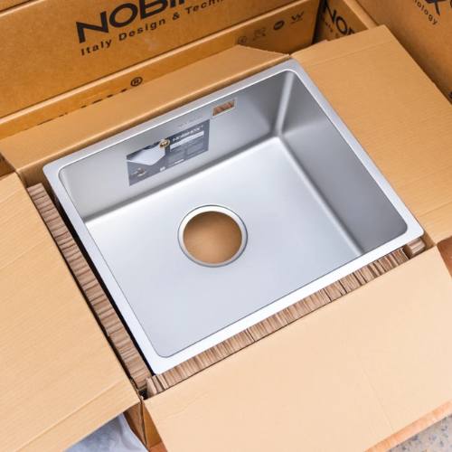 Chậu rửa bát 1 hố Nobinox LISA NN545S 5 Chậu rửa bát 1 hố Nobinox LISA NN545S - Ảnh 3