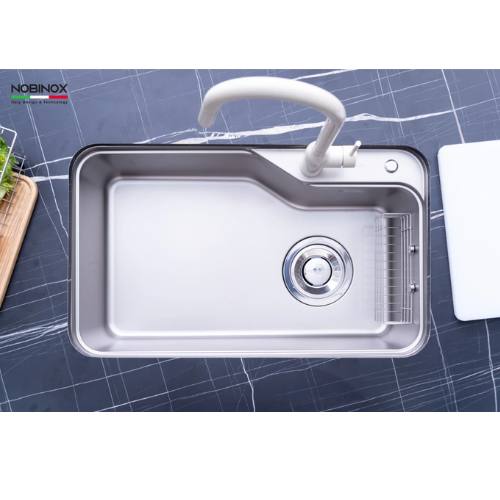 Chậu rửa bát 1 hố Nobinox NOVA A182 4 Chậu rửa bát 1 hố Nobinox NOVA A182 - Ảnh 2