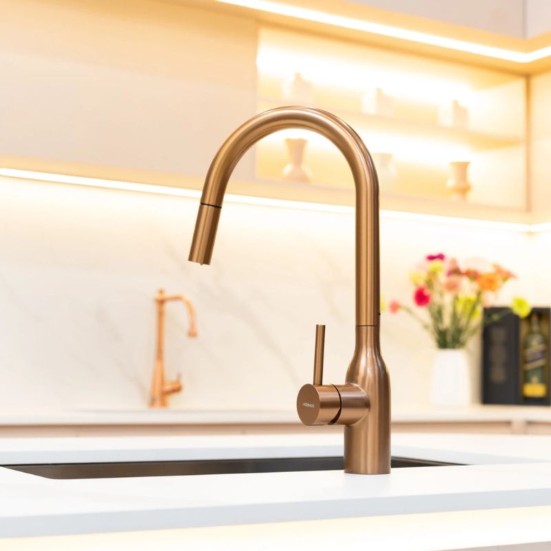 Vòi rửa bát dây rút Nobinox AQUA NX662T 4 Vòi rửa bát dây rút Nobinox AQUA NX662T - Ảnh 2