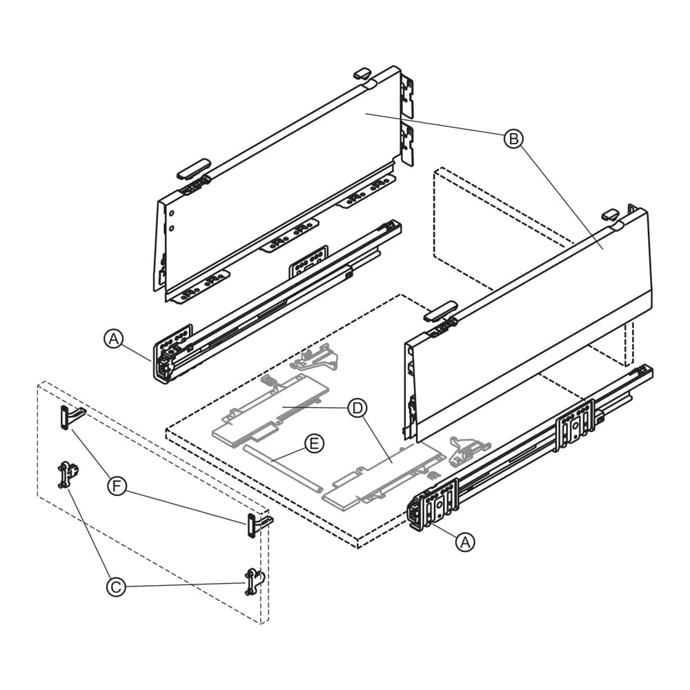 Ray hộp HAFELE Matrix Box P Plus 180 mm 513.67.705 5 Ray hộp HAFELE Matrix Box P Plus 180 mm 513.67.705 - Ảnh 3