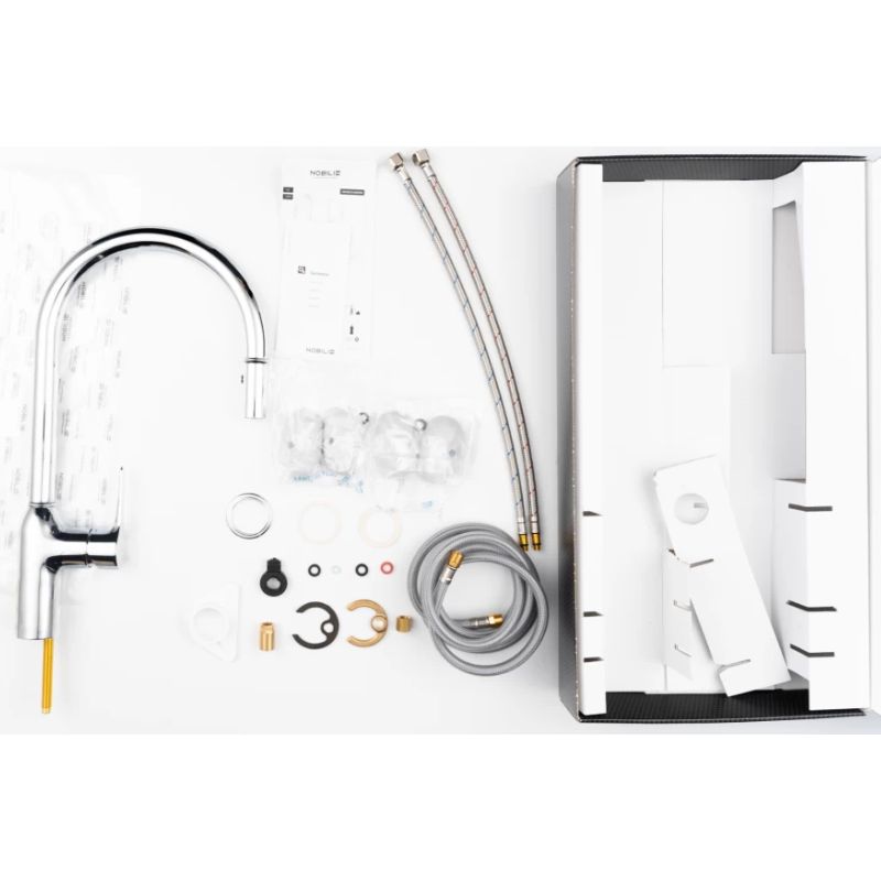 Vòi rửa bát Nobinox RING NB131L 4 Vòi rửa bát Nobinox RING NB131L - Ảnh 2