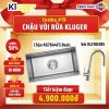 Combo 19: Chậu Kluger KG7644FS Basic + Vòi Kluger KLF0030S 2 Combo 19: Chậu Kluger KG7644FS Basic + Vòi Kluger KLF0030S