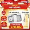 Combo 21: Chậu Konox Dekor 8048SU + Vòi Kluger KLF0030S 2 Combo 21: Chậu Konox Dekor 8048SU + Vòi Kluger KLF0030S