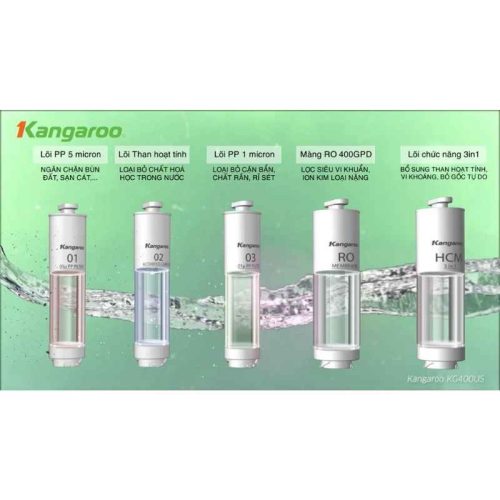 Máy lọc nước Kangaroo Hydrogen KG400US 7 loi loc may loc nuoc kangaroo hydrogen kg400us