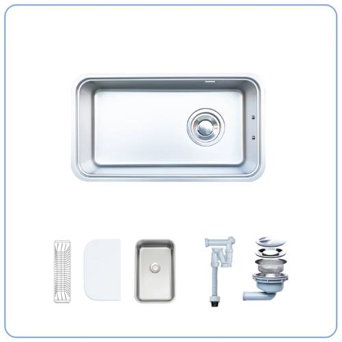Chậu rửa bát 1 hố Nobinox NOVA A282M 5 Chậu rửa bát 1 hố Nobinox NOVA A282M - Ảnh 3