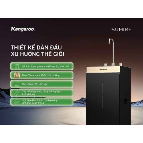 Máy lọc nước Kangaroo Sumire Hydrogen ion kiềm KGEP12A1 7 thiet ke may loc nuoc kangaroo sumire hydrogen ion kiem kgep12a1