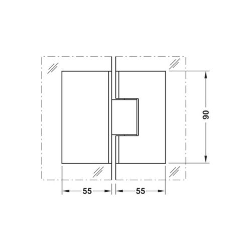 Bản lề kính - kính Nickel mờ Hafele 981.51.039 6 thong so ban le kinh kinh nickel mo hafele 981 51 039