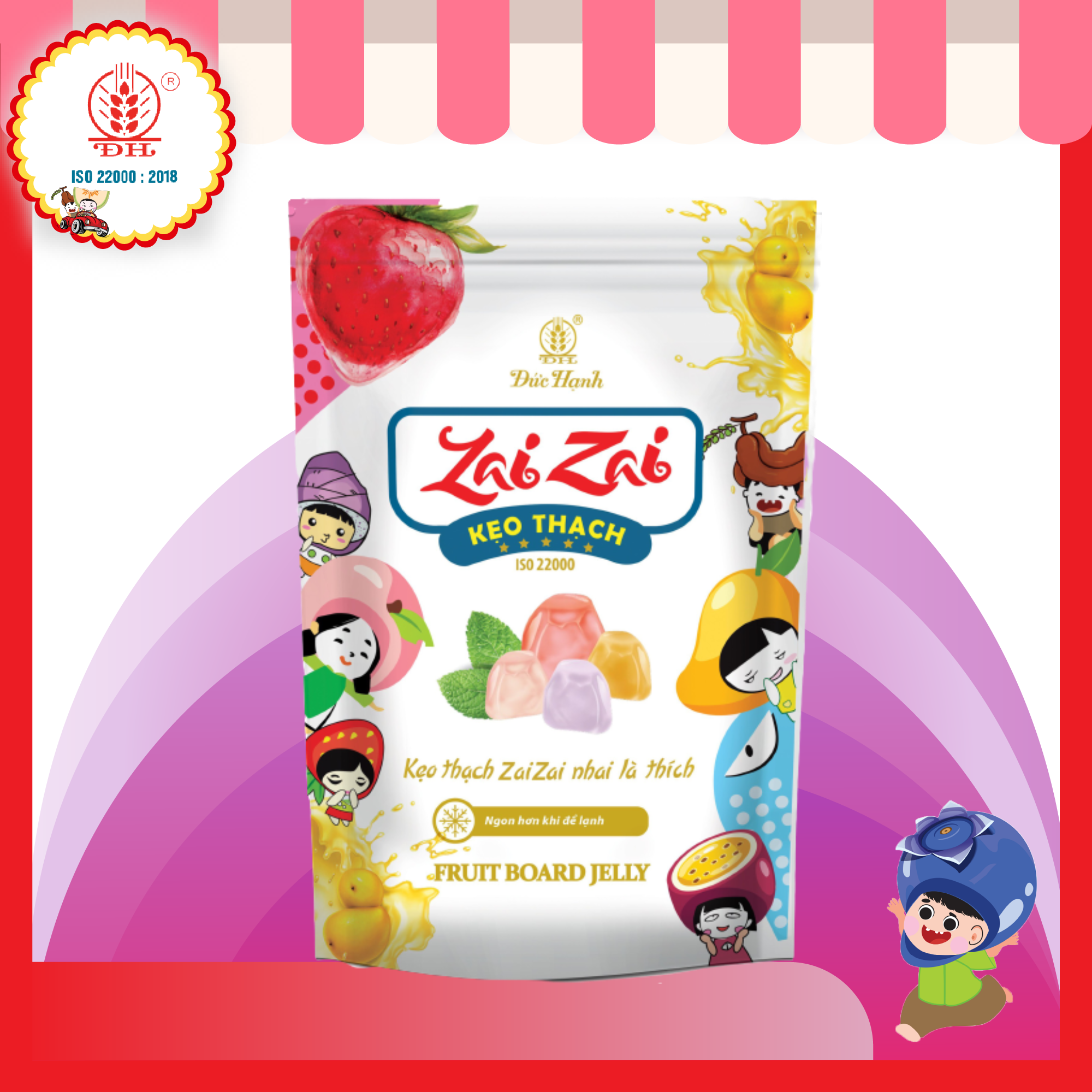 KẸO THẠCH ZAIZAI+ 320Gr 3 KẸO THẠCH ZAIZAI+ 320Gr