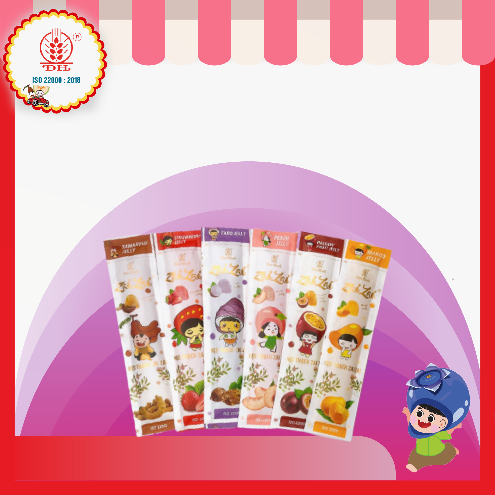 KẸO THẠCH ZAIZAI+ 3 KẸO THẠCH ZAIZAI+