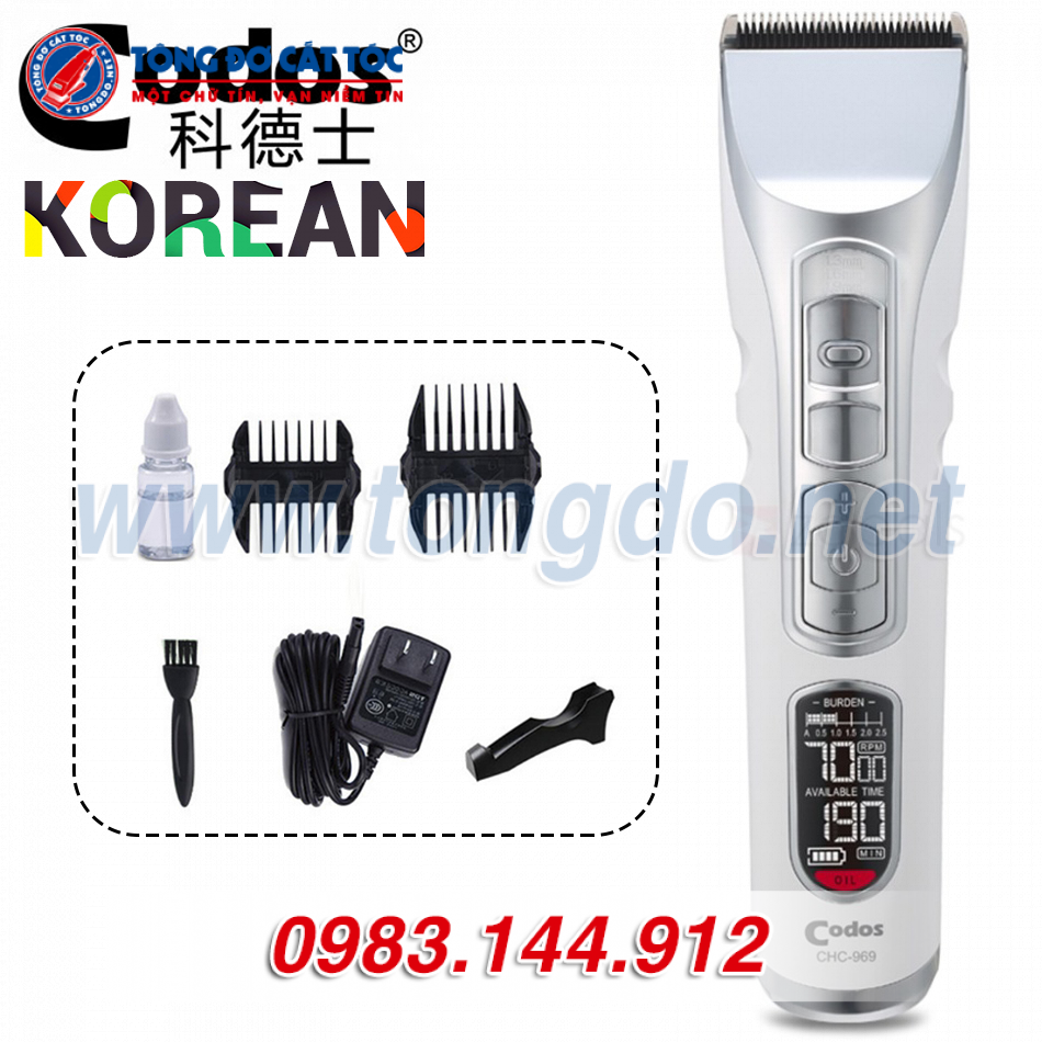 Tông đơ Codos 969(Turbo 7W 9W 10W 12W 4,5h)