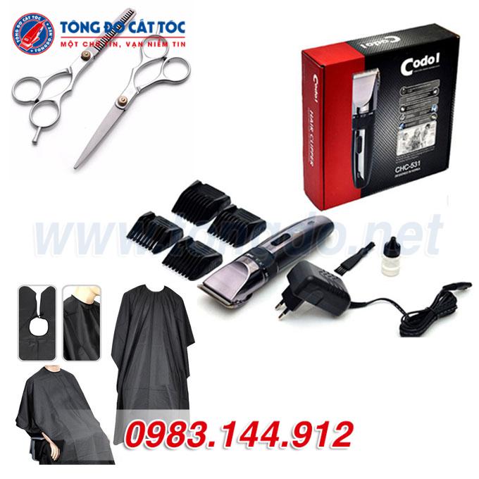 Combo Tông đơ cắt tóc gia đình Codol 531