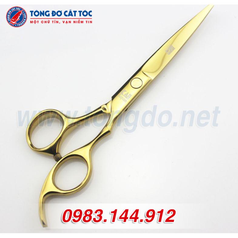Kéo cắt tóc Kasho vàng