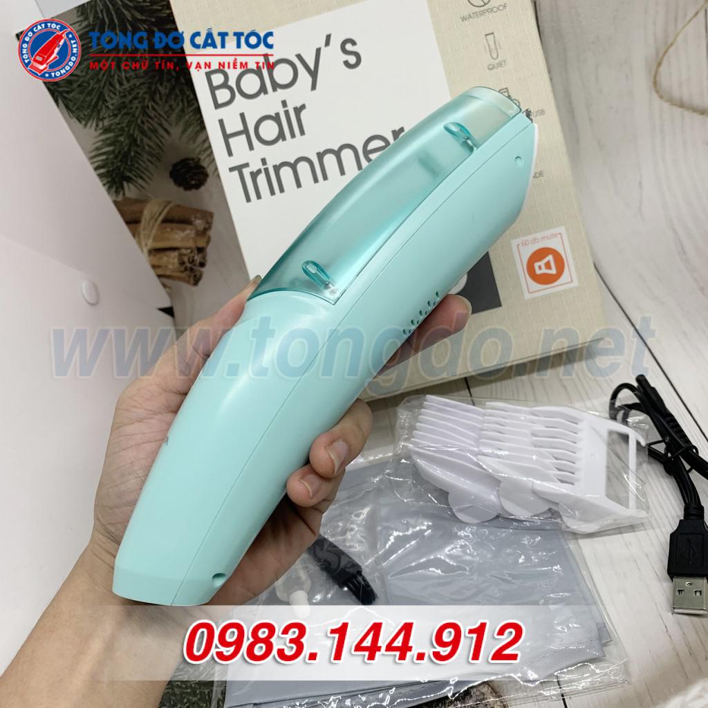 Tông Đơ Cắt Tóc Cho Bé Hút Tóc Tự Động YD-0955 tặng áo choàng