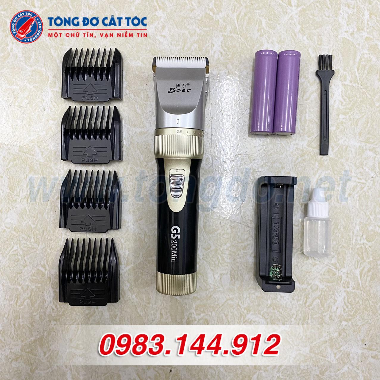 Tông đơ Kato G5 lưỡi sứ (2 pin)
