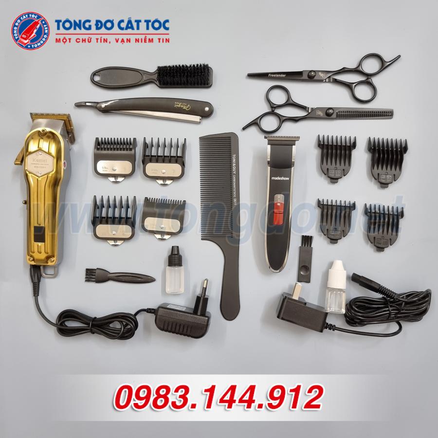 Combo tông đơ chuyên nghiệp Kemei KM1984 - MS01