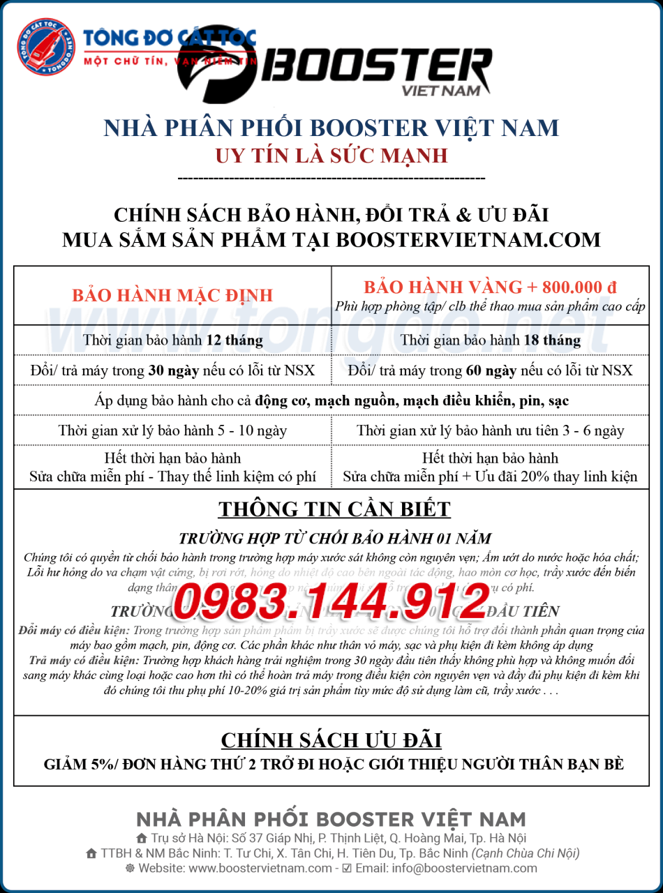 Booster PRO 3 21 Chinh Sach Bao Hanh Booster Viet Nam