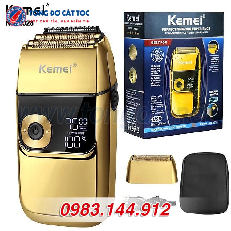 Máy cạo khô siêu sát siêu trắng KEMEI KM 2028